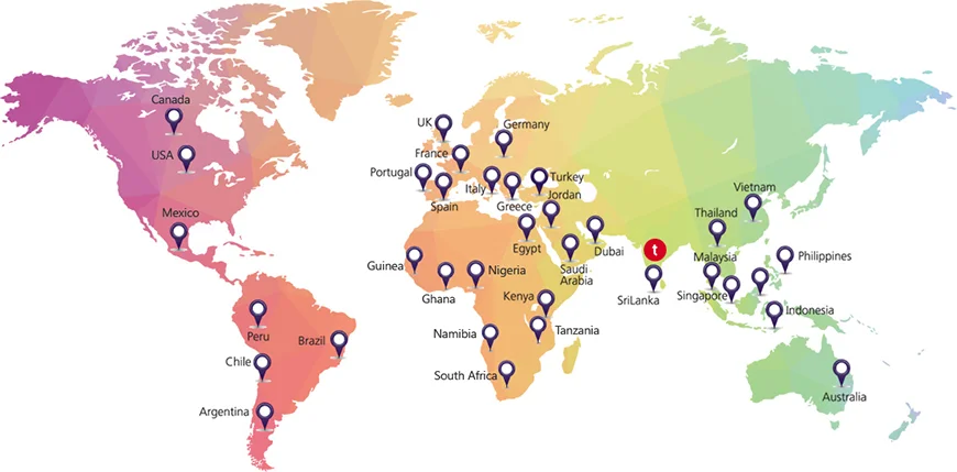 Presence of Trip Mega Mart on map